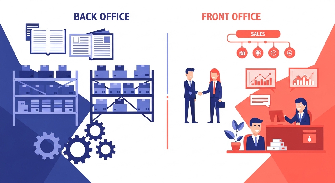 ERP iç operasyonlar ve CRM müşteri cephesi karşılaştırması