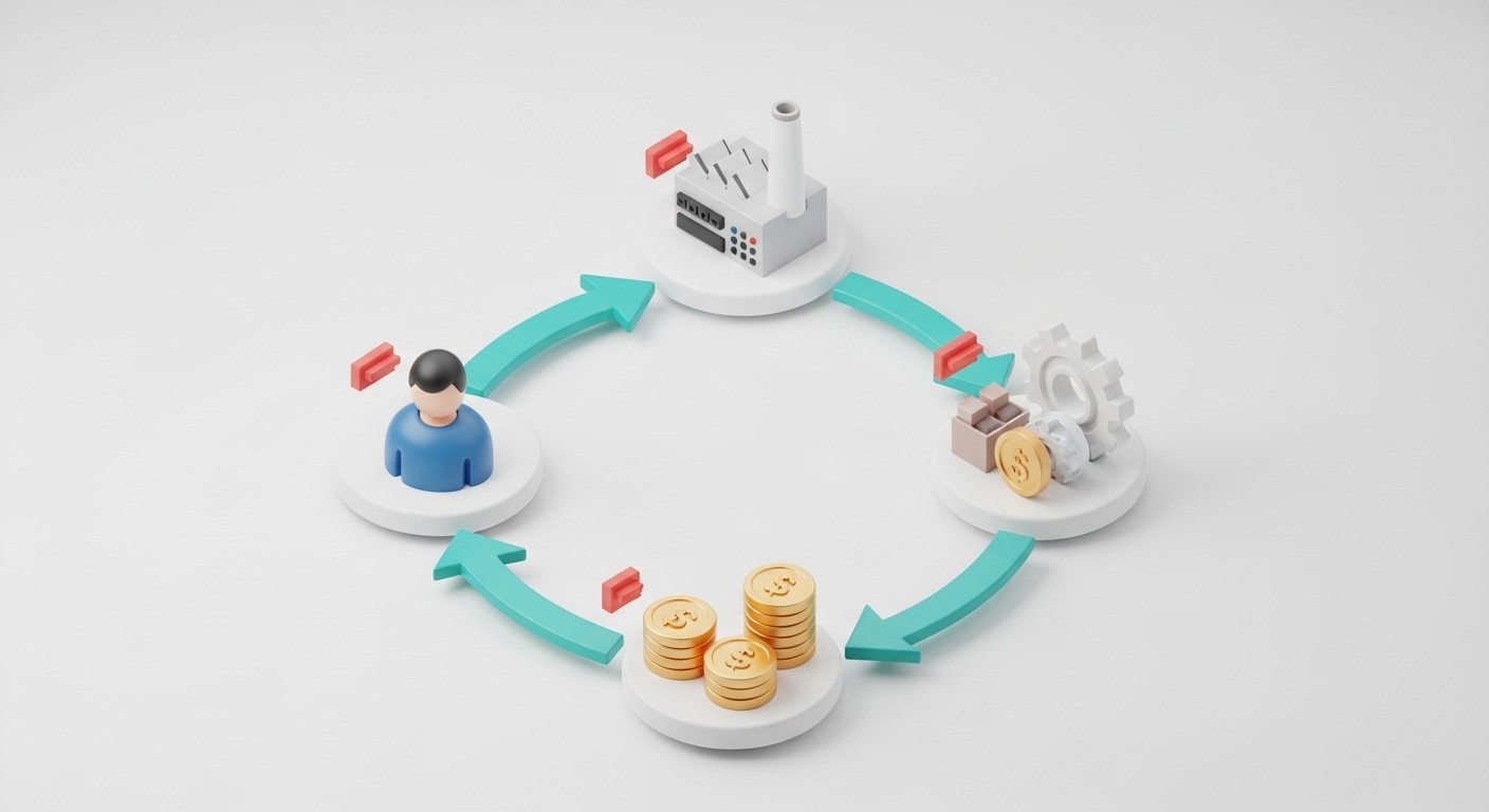 KKP 5M kaynaklar insan makine malzeme para yöntem planlama döngüsü