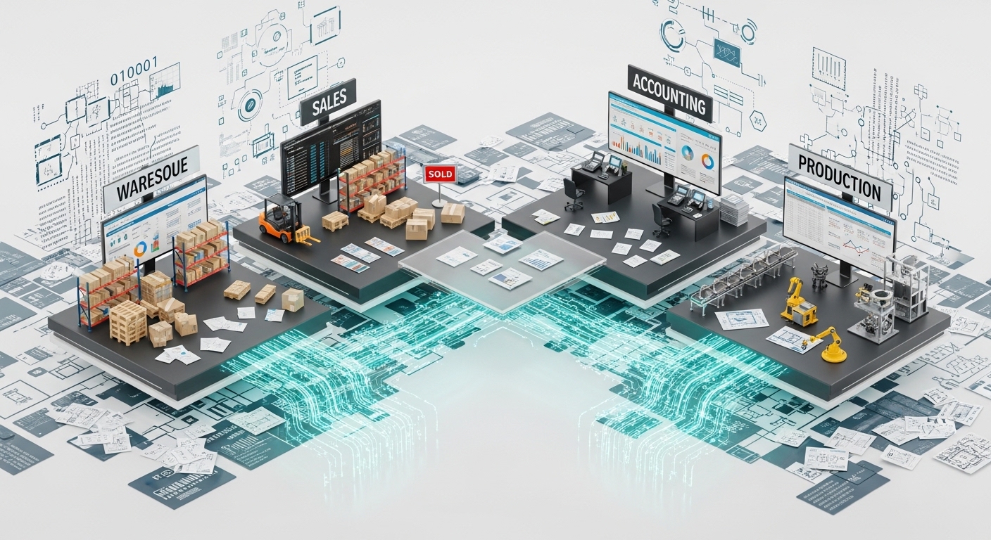 KOBİ'lerde departmanlar arası veri kopukluğu ve ERP çözümü