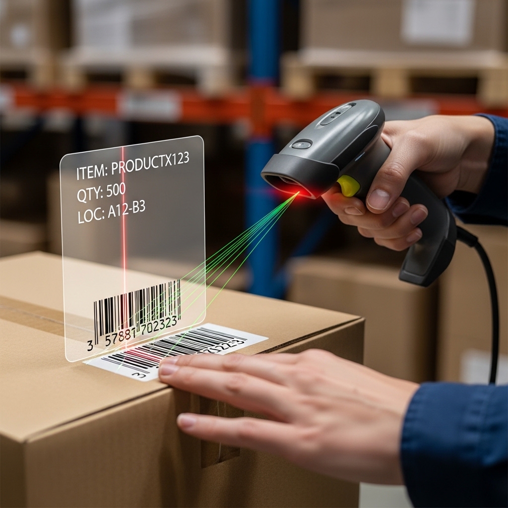 Stok takip programında barkod okutma ile ürün giriş-çıkışı